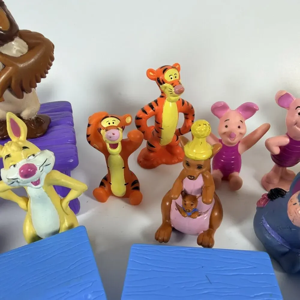 Lot of Winnie The Pooh Character Figures & Various Accessories